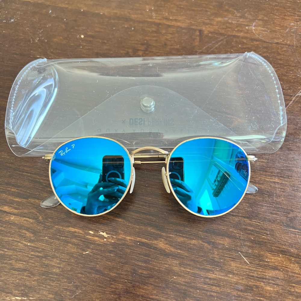 Ray-ban 53mm Polarized Round Retro Sunglasses - Picture 4 of 4